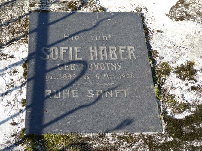 Grave of Sofie Haber nee Novotny